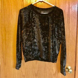 Black Velvet Long-Sleep, Size XS